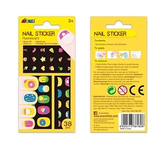 NAIL STICKER-COOKIE - FLUORESCENCE 38PCS