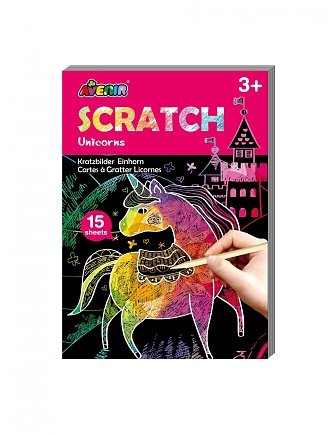 Avenir Βιβλίο Ζωγραφικής-Scratch Μονόκερος