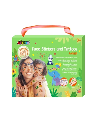 Avenir Face Stickers and Tattoos: Animal