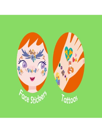 Avenir Face Stickers and Tattoos: Animal