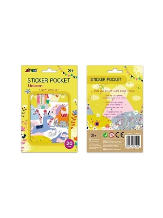 AVENIR Αυτοκόλλητα 20 τμχ Sticker Pocket Unicorn