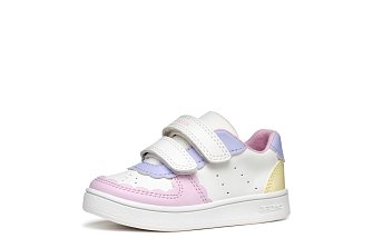 Βρεφικά Παπούτσια Geox Eclyper για Κορίτσια White/Light Yellow (Μεγέθη 20-27)