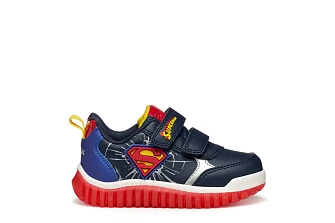 Βρεφικά Παπούτσια Geox Lightyloo για Αγόρια Navy Superman (Μεγέθη 23-27)