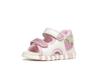 Βρεφικά Παπούτσια Geox Sandal Iupidoo για Κορίτσια White/Pink (Μεγέθη 20-26)