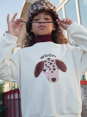 Παιδικό Φούτερ για Κορίτσια Woof Chic