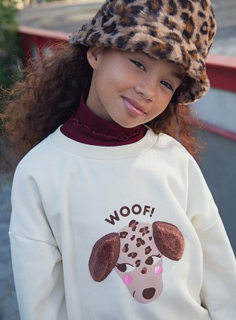 Παιδικό Φούτερ για Κορίτσια Woof Chic