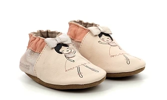 Βρεφικά Παντοφλάκια Αγκαλιάς Robeez Pink Ballerina