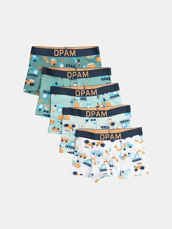 Παιδικό Σετ Εσωρούχων για Αγόρια Trucks Boxers