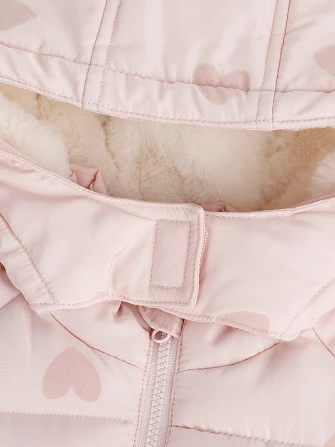 Βρεφικό Μπουφάν για Κορίτσια Fluffy Hearts