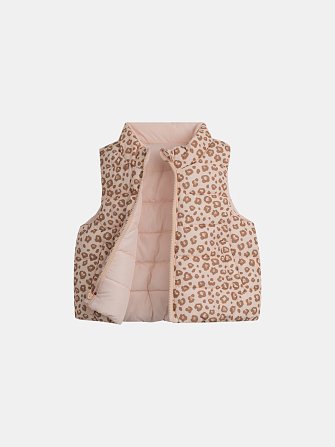 Βρεφικό Μπουφάν 2 σε 1 για Κορίτσια Leopard Blush