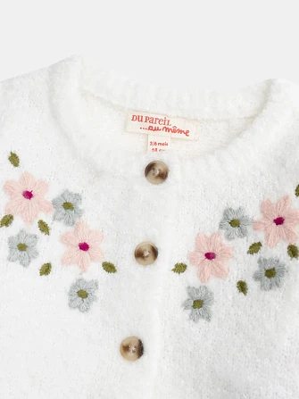 Βρεφική Ζακέτα για Κορίτσια Fluffy Blossom