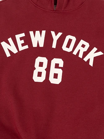 Παιδικό Φούτερ για Αγόρια Burgundy New York