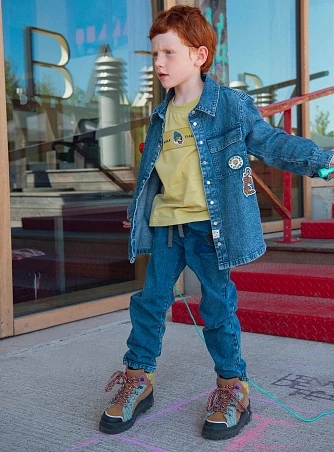 Παιδικό Πουκάμισο για Αγόρια Denim Tiger