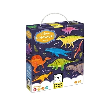 Παιδικό Παζλ Banana Panda I love Dinosaurs Puzzle 4+