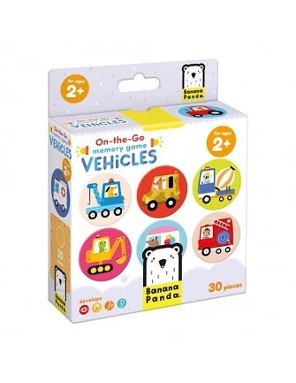 Παιδικό Παζλ Banana Panda - Memory Game Vehicles