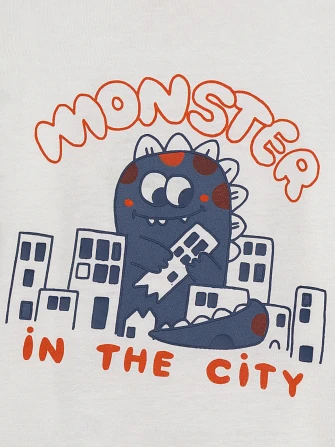 Βρεφική Μπλούζα για Αγόρια City Monster