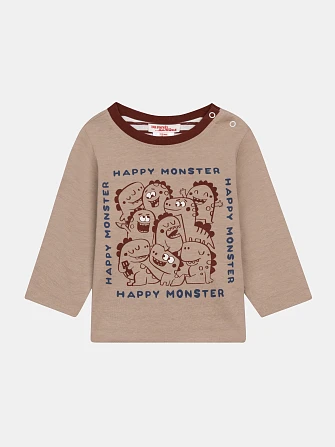 Βρεφική Μπλούζα 2 σε 1 για Αγόρια Reversible Monster