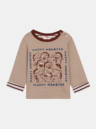 Βρεφική Μπλούζα 2 σε 1 για Αγόρια Reversible Monster