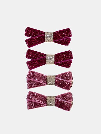 Παιδικά Τσιμπιδάκια Μαλλιών Glitter Bows