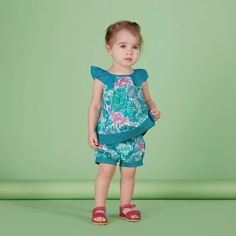 Βρεφική Μπλούζα για Κορίτσια Turquoise Boho