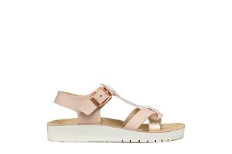 Παιδικά Σανδάλια Geox Costarei για Kορίτσια Light Pink/Rose Gold (Μεγέθη 25-36)