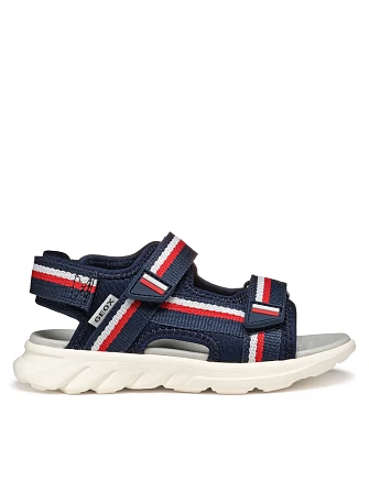 Παιδικά Σανδάλια Geox Airadyum για Αγόρια Navy/Red (Μεγέθη 28-36)