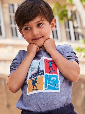 ΠΑΙΔΙΚΗ ΓΚΡΙ ΜΑΚΡΥΜΑΝΙΚΗ ΜΑΚΟ ΜΠΛΟΥΖΑ SERGENT MAJOR ΓΙΑ ΑΓΟΡΙΑ