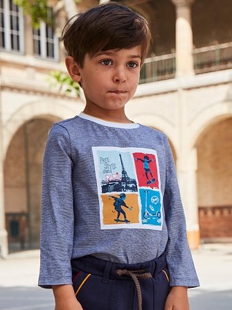 ΠΑΙΔΙΚΗ ΓΚΡΙ ΜΑΚΡΥΜΑΝΙΚΗ ΜΑΚΟ ΜΠΛΟΥΖΑ SERGENT MAJOR ΓΙΑ ΑΓΟΡΙΑ