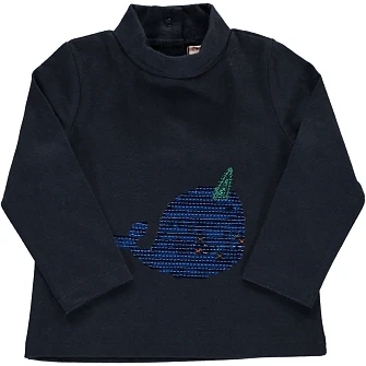 Βρεφική Μπλούζα για Κορίτσια Black Whale