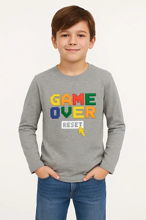 Παιδική Μπλούζα για Αγόρια Game Over