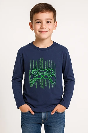 Παιδική Μπλούζα για Αγόρια Navy Joystick