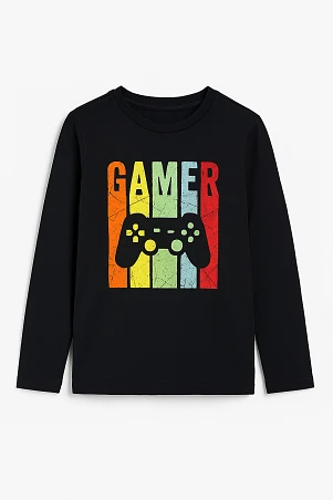 Παιδική Μπλούζα για Αγόρια Black Gamer