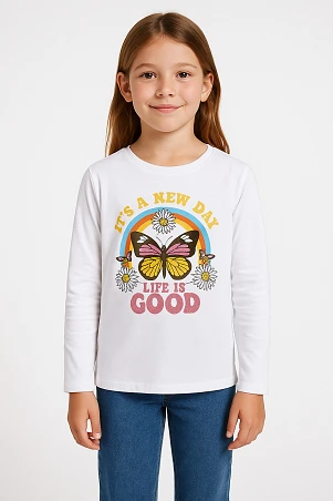 Παιδική Μπλούζα για Κορίτσια Happy Life