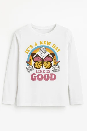 Παιδική Μπλούζα για Κορίτσια Happy Life