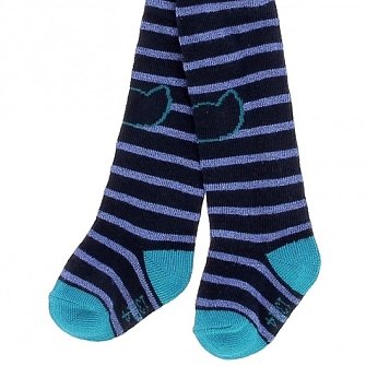 Βρεφικό Καλσόν για Κορίτσια Black/Blue Stripes