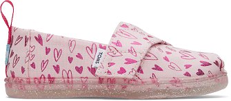 Βρεφικά Παπούτσια Toms για Κορίτσια Hearts Print