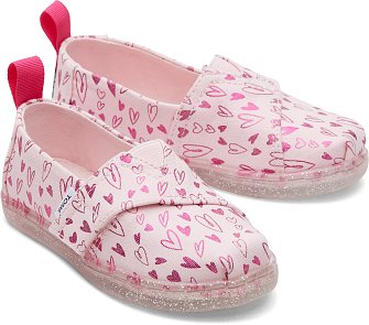 Βρεφικά Παπούτσια Toms για Κορίτσια Hearts Print