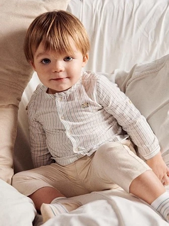 Βρεφικό Πουκάμισο για Αγόρια Stripped Cat