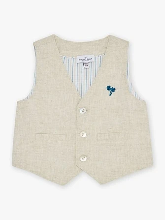 Βρεφικό Γιλέκο για Αγόρια Classy Beige