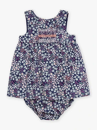 Βρεφικό Φόρεμα για Κορίτσια Navy Floral