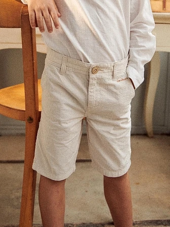 Παιδική Βερμούδα για Αγόρια Stripped Beige