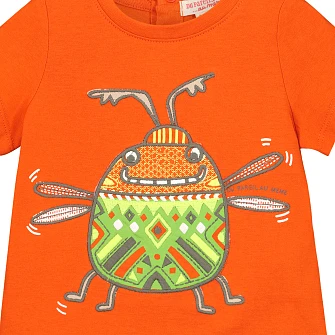 Βρεφική Μπλούζα για Αγόρια Orange Bug