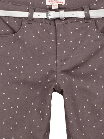 Παιδικό Παντελόνι για Κορίτσια Grey Polka Dots