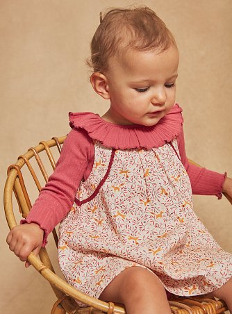 Βρεφικό Αμάνικο Φόρεμα για Κορίτσια Sergent Major Pink Squirrel