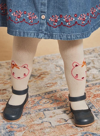 Βρεφικές Καλσόν για Κορίτσια White Pink Kitty