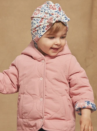 Βρεφικό Μπουφάν για Κορίτσια Sergent Major Διπλής Όψης Ροζ Floral