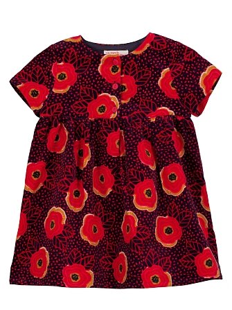 Βρεφικό Φόρεμα για Κορίτσια Poppies Print