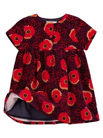 Βρεφικό Φόρεμα για Κορίτσια Poppies Print