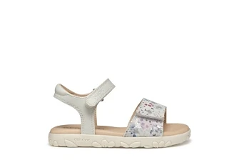 Παιδικά Σανδάλια Geox Haiti για Κορίτσια Beige Print (Μεγέθη 25-35)