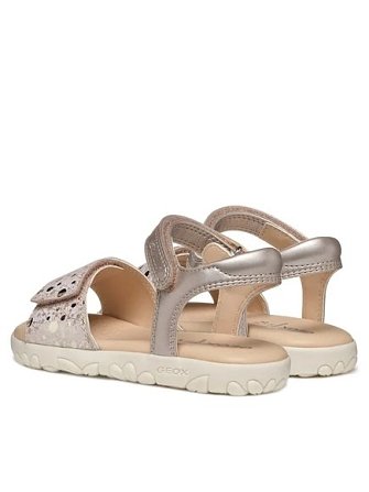 Παιδικά Σανδάλια Geox Haiti για Κορίτσια Gold Pearls (Μεγέθη 25-35)